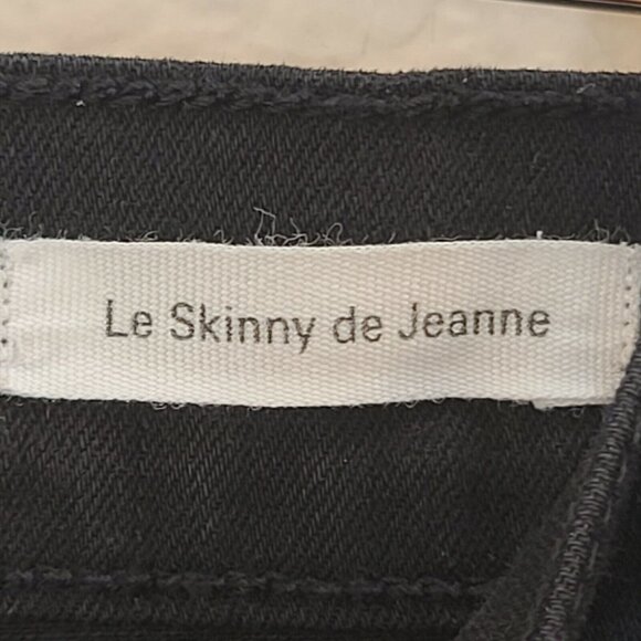 Frame Jeans Womens Size 26 Black Denim Skinny Low Rise Distressed Stretch Casual - Picture 10 of 12